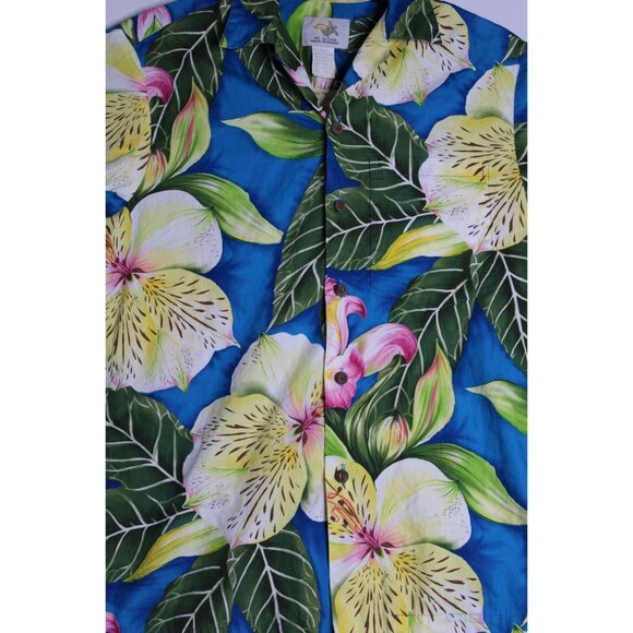 Vintage Ho Aloha Hawaiian Floral Short Sleeve Button Down Shirt Mens Small - Picture 2 of 4